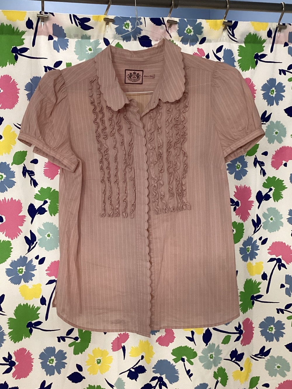 Juicy Couture Light Pink Striped Shirt